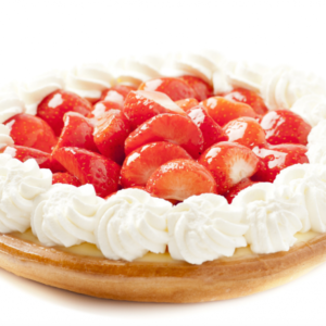 Verse aardbeienvlaai